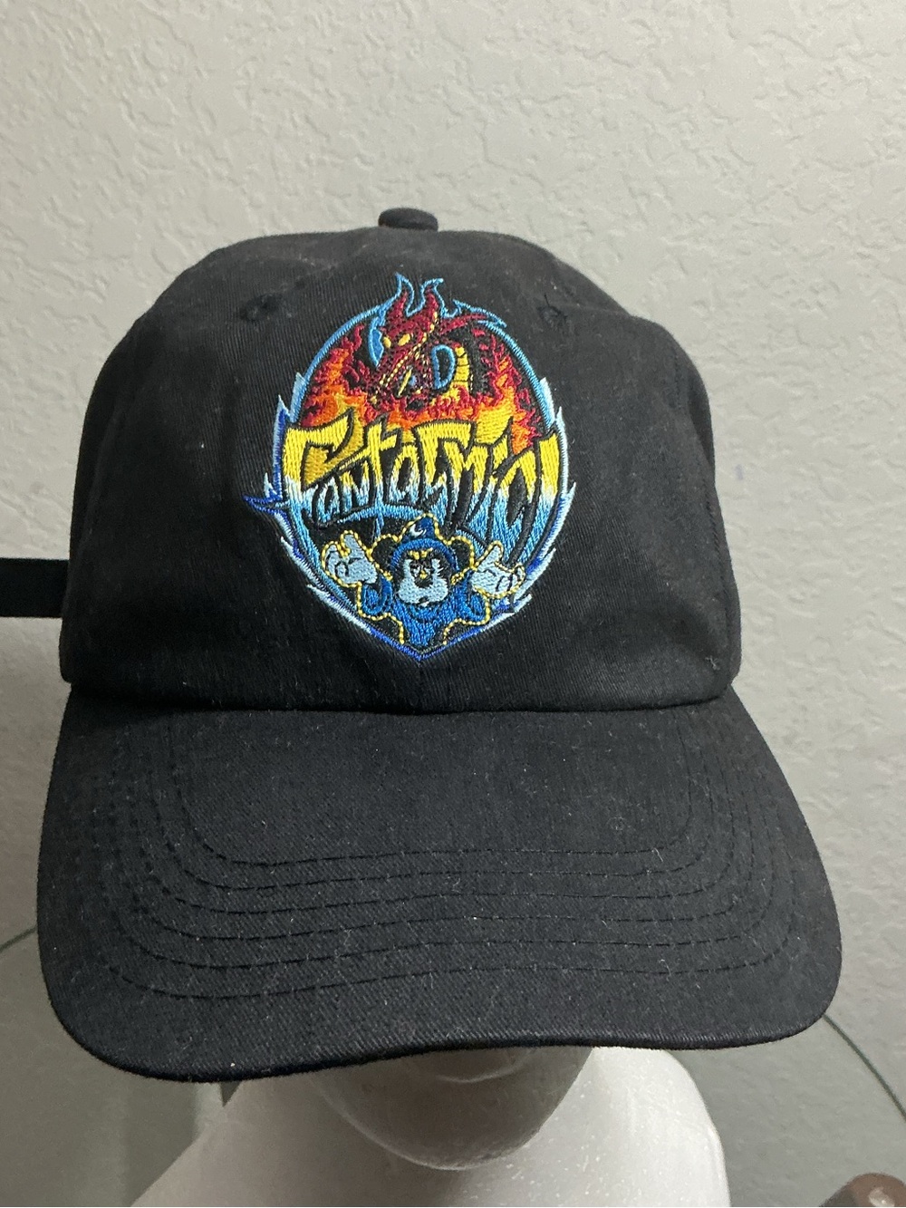 ✨ Vintage Disney MGM Studios Fantasmic Hat Sorcerer Mickey Dragon Black